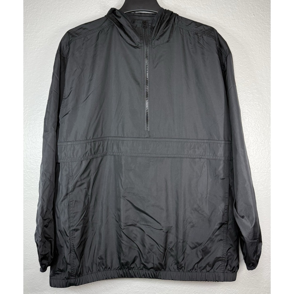 GAP Men's black lightweight half-zip pullover windbreaker jacket Size S/M anorak